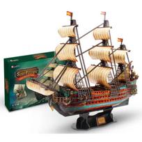 Pasidaryk pats 3D trimačio dėlionės surinktas laivo modelis rankų darbo pasidaryk pats žaislai iš USS San Philip Ispanija beige