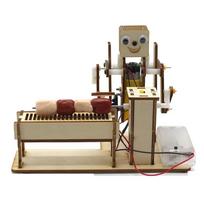 Robotas Pasidaryk pats Kūrybiškas Rankų Darbo Medinė Lenta Surinkimo Žaislas Technologija Mažos Gamybos Mokymo Priemonės brown