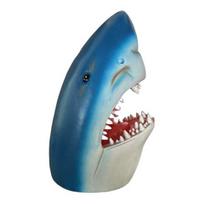 Yousheng Simuliacija Pusiau Ryklio Sodo Statulėlė Realistiška Krokodilo Dervos Figūrėlė Gyvūno Skulptūra Vidaus Lauko Namų Biuro Darbalaukio Dekoras Shark blue
