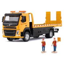 1/50 VOLVO Furgono Tipo Lydinio Priekabos Automobilio Modelis Simuliacija Vaikams Garso ir Šviesos Lydinio Automobilio Modelis Sunkvežimis Berniuko Žaislas geltona