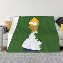 Homer In The Bushes An Ultra-Soft Micro Fleece Blanket 30x40in white