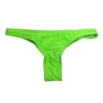 Moteriškos įžūlios bikini kelnaitės žemu liemeniu, stringai, rave kelnaitės, vidutinio kirpimo maudymosi kostiumėlio kelnaitės paplūdimiui, baseinui 2XL žalia