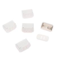 5pcs AG13 LR44 Mini Battery Case Battery Storage Box Compartment Portable Lightweight Battery Holder For Battery Accessories white