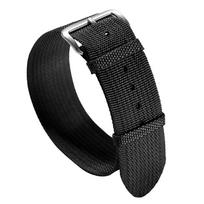 20mm 22mm Ribbed Nylon Watch Band for Omega Men's Military Sport Breathable Braided Strap Black Blue Green Fabric Nylon Bracelet 20mm juoda