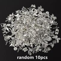 10/20/30/50/100pcs/Lot Vintage Metal Charm Sun Moon Star Sea Animal Shell Flower Pendant/Charms For Jewelry Making Supplies Bulk