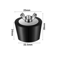 New High Quality Rubber Pool Winterizing Plug With Stainless Steel Screw Black Swimming Pool Leak Proof Leak Detection