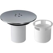 Dušo nutekėjimo dangtelis, chromuotas sifono keitiklis, 90mm/115mm praustuvės skylė, nuimamas viršutinis nuotekų dangtelis, padėklo kamštis, greito pratekėjimo 90MM gray