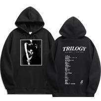 The Weeknd Xo Albumų Spaudinys Džemperis Unisex Softstyle Vintažiniai Hip Hop Drabužiai Gobtuvai Vyriška Mada Per dydį Megztiniai Gobtuvas 3XL black