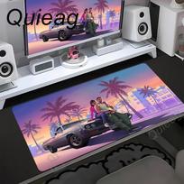 GTA Grand Theft Auto Online žaidimo tema pelės kilimėlis Didelis prailgintas stalo kilimėlis Vandeniui atsparus audinio paviršius Neslystantis guminis pagrindas Pelės kilimėlis 30cmx60cm(11.8x23.6inch)