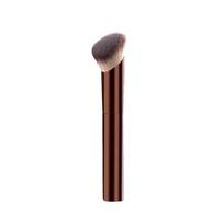 HG Long-Handle Angled Foundation & Concealer Brush with Fiber Bristles black