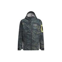 adidas x National Geographic Allover Print Rain.Rdy Tie-Dye Outdoor Raincoat Men Outerwear Silver-Gray IS9511 M gray
