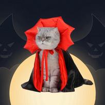Helovino naminių gyvūnėlių kostiumai Mieli Cosplay vampyrų apsiaustai mažam šuniui kačiukui kačiukui šuniuko suknelė Kawaii naminių gyvūnėlių drabužiai kačių aksesuarai