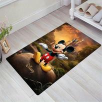 1 vnt. Disney Pelėnas Mikis ir Mini (46)01 rašto kilimas plotinis kilimas neslystantis kilimas skalbiamas rankomis grindų kilimėlis tinkamas svetainei miegamajam namų dekoravimui 60cm by 90cm brown