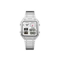 CITIZEN Kvarcinis Mechanizmas Nerūdijančio Plieno Apyrankė Laikrodis Unisex Baltas Ciferblatas JG2120-65A White white