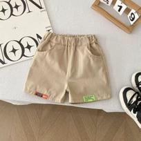 Kids' Summer Cotton Shorts: Solid Color, Casual Three-Quarter Length, Unisex Korean Style Size 130 for 110-120cm