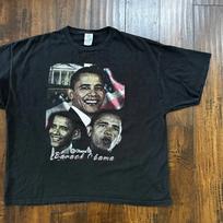 Obama 2XL VTG T Shirt Y2K Rap Tee Style Political Democrat Chicago President M gray