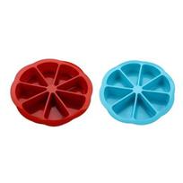 2/3Pcs 8-Cavity Silicone Cake Mold Non-Stick Food Grade Triangle Cake Slices Baking Mold DIY Kitchen Cornbread Pizza Muffins Baking Tools blue