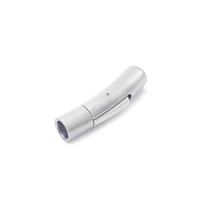 Titanium Steel Bar Tube Snap Clasp for Necklaces & DIY Bracelets 3mm Thick