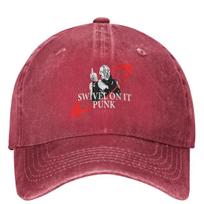 Kryten Swivel On It Punk Mechanoid Smeg Head Red Dwarf Denim Baseball Cap Funny Trucker Dad Hat Women Unisex Sunshade Baseball Caps One Size pink