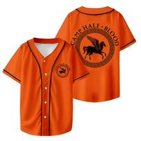 Camp Half-Blood Baseball Jersey Percy Jackson Inspired Clothes Summer Unisex Oversized Casual Short Sleeve Shirt High Street Top XXS