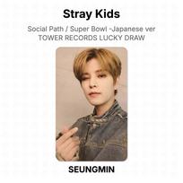 Stray Kids Social Path / Super Bowl -Japanese ver.- TOWER RECORDS LUCKY DRAW Official Photocard SEUNGMIN
