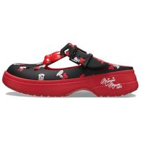Crocs Classic Minnie Lightweight Breathable Clogs Women Footwear Black Red 211143-90H 35