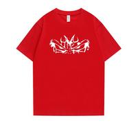 Akira Toriyamas Dragon Ball Summer Shortsleeved Tshirts for Men and Women Pure Cotton Japanese Anime 4XL gray