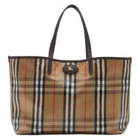 Burberry Highlands Logotipo Spaudinio Langelių Dizaino Medvilninė Parduotuvės Rankinė Moteriškos Parduotuvės Rankinės Smėlio spalvos 81122221 Basic Set (Bag+Dust Bag) black