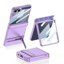 Samsung ZFlip7 Mobile Phone Case Magnetic Suction Bracket Hinge Full Inclusive Zflip7 Shell Film Protective Case SM-Flip7