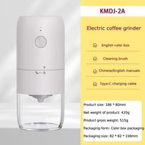 Portable Electric Coffee Grinder 50s Fast Grinding, 1800mAh USB-C Rechargeable Conical Burr 15 Grind Settings Bean Mill Tool balta