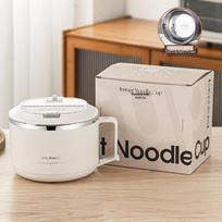Multi-Function Electric Cooker Gift Set: Practical Holiday & Event Souvenir beige