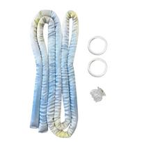 Heatless Curling Rod Headband Soft Hair Curlers No Heat Hair Rollers Lazy Silk Curls Sleeping Headband Ties Hair Styling Tools white