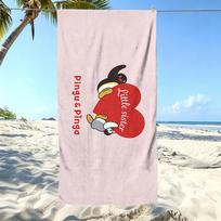 1pc Cute Pingu Penguin Microfiber Beach Towel Quick Dry Super Absorbent Sand Free Soft Oversized Bath Towels Beach Accessories 40X60CM white