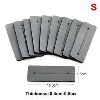 20Pcs Salon Hair Perming /Thermal Insulation Cotton Pad Rubber Patch Curl Wave Crimp High Temperature Accessory Styling Tools gray