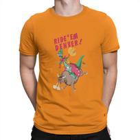 Ride Bull Special TShirt Denver  the Last Dinosaur Cartoon Casual T Shirt Summer Stuff For Adult L oranžinė