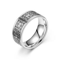 Stainless Steel Simple Spider Web Ring Fashion Ladies Men\'s Silver Color Finger Rings Exquisite Charm  Accessories Gifts 6&No Engrave