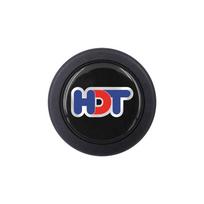 60mm JDM Universal Car Racing Style HDT Blue and Red Round Lip Plastic Sport Steering Wheel Horn Button Center Cap Car Styling juoda