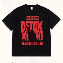 ONE OK ROCK DETOX Asia Tour 2026 Graphic unisex T-Shirt Drip Silhouette Streetwear Loose Cotton Unisex Tops Multi Colors S įvairiaspalvis