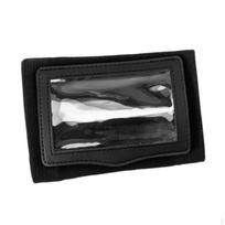 Football Play Wristband Arm Card Holder Accessories Pouch Notepad for Teaching Soccer Outdoor 14x10.5cm black