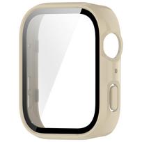 2 viename PC pilnai apsauginis dėklas Huawei Watch Fit 4 laikrodžiui su stikliniu ekrano apsaugos dangteliu Fit4 kietu apvalkalu buferiniu rėmeliu dėklas+stiklinė plėvelė dramblio kaulas