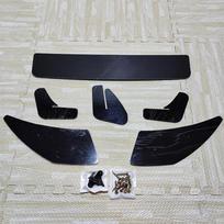3 Fins Car Rear Bumper Diffuser Tail Apron Flaps Side Splitters For Volkswagen VW Golf 7 MK7 R R-Line 2013-2016 Body Kits Tuning