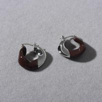 Retro Hong Kong Style Advanced Sense Enamel Drop Glaze Color Matching Circle Ear Buckle Bright Light Fashionable Temperament Earrings Women