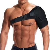 Adjustable Breathable Shoulder Support Brace Pad Gym Sports Care Single Back Belt Band Strap Wrap Men & Women Protective all size