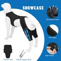 Dog Joint Sleeve Flexible Leg Protectors Knee Brace for Back Leg With Adjustable Straps For Joint Injury Prevention S
