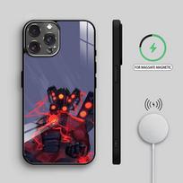 S-Skibidi Toilet Titan Speakerman Phone Case For iPhone17,16,15,14,13,12,11 Plus,Pro Max Magnetic For Magsafe Wireless Charging iPhone15 black