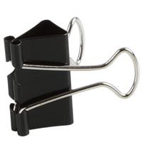 Comix B3604 Black 75mm Binder Clips (6-Pack) black