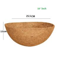 Round Shape Coconut Fiber Liner Fiber Material Coco Liner Replacement  Home Gardening 1 brown
