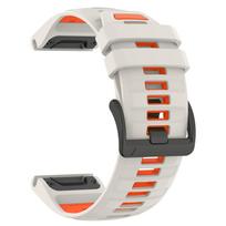 QuickFit For Fenix 8 Band 22 26mm Rubber Strap For Garmin Fenix 8pro E 7X 7 Pro/6X 6 5 3HR/Forerunner 970 965 Official Wristband 1PCS QuickFit 22mm white