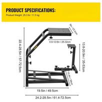 SIHAO Racing Simulator Steering Wheel Stand Adjustable Wheel Support Logitech Cockpit Frame