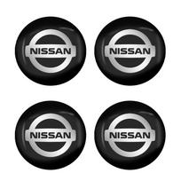 4Pcs 56/60MM Car Wheel Center Hub Caps Logo Cover Accessories For Nissan Sentra Altima Versa Bluebird Sunny Maxima X-Trail Pathfinder Murano Armada juoda